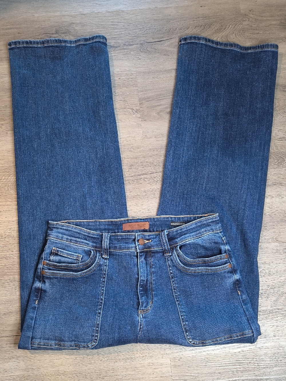 sac346 High Rise 90s Straight Fit w/32" Inseam Judy Blue Woman's Denim Size 31